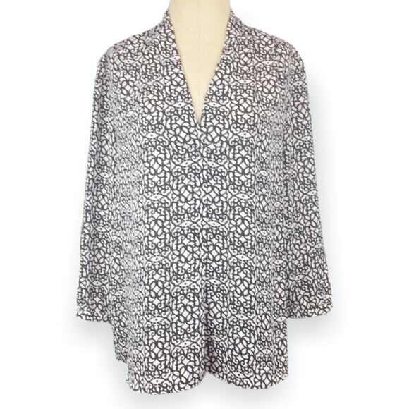Laundry by Shelli Segal sz Medium black and white - Picture 1 of 6
